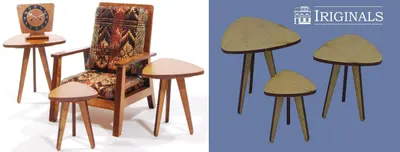 IR 19020 Trio de mesas años 50